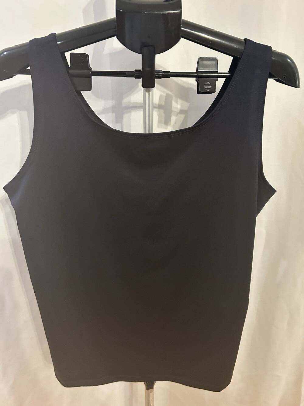 Susan Graver Essentials 2-pack Black & Teal Tank Top size XL
